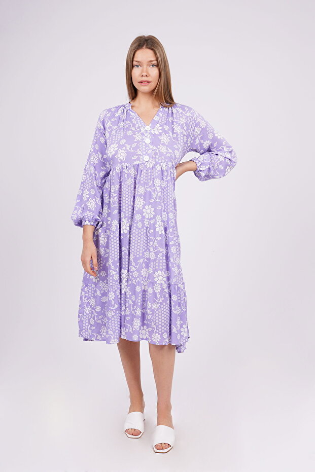 Gabria Patterned Dress - 2