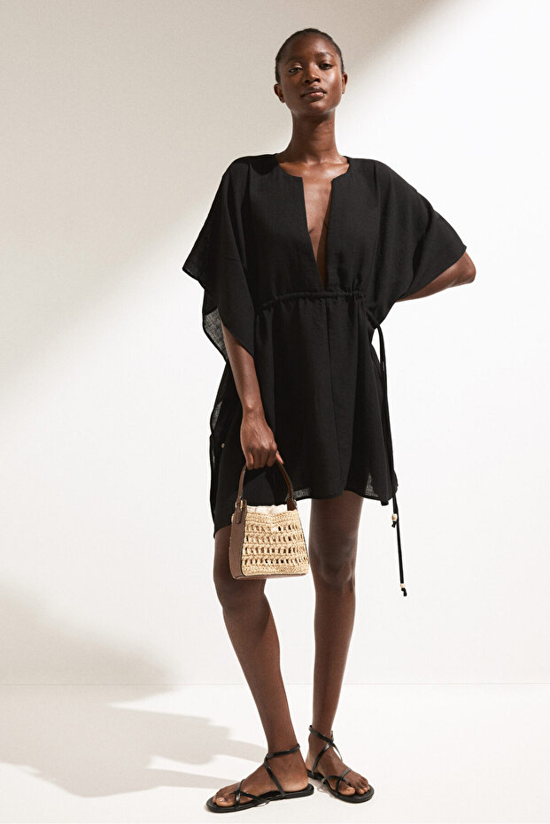 Pamuklu Plaj Kaftanı - 1