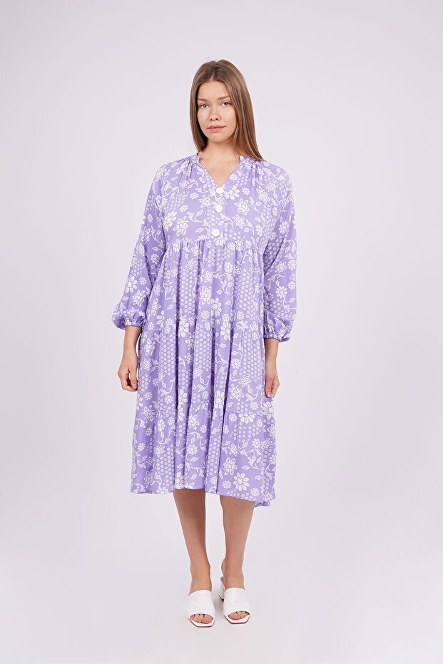 Gabria Patterned Dress - 1