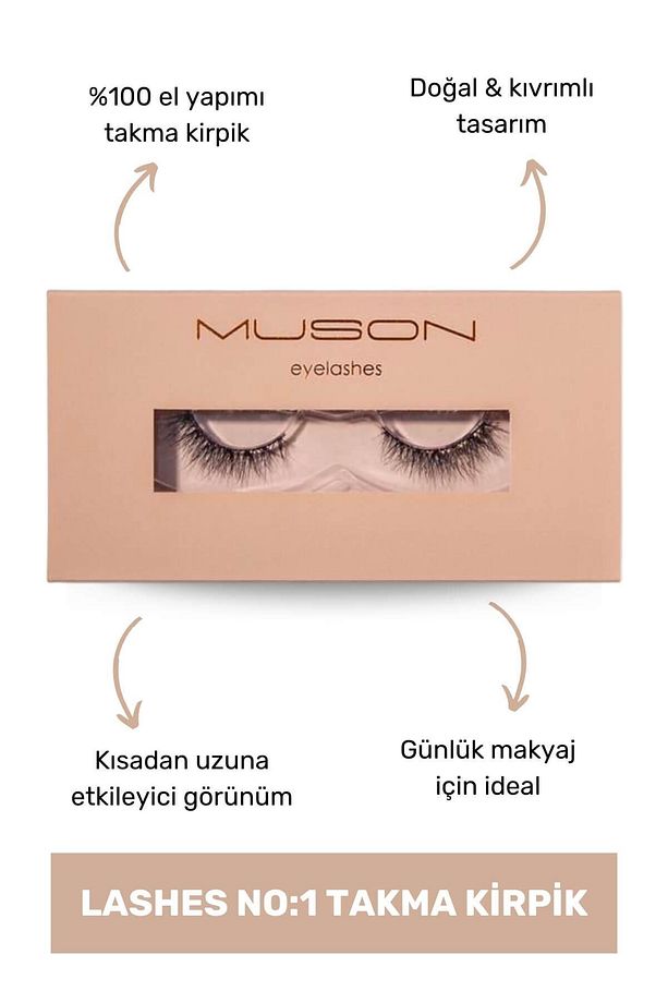Lashes No:1 Takma Kirpik - 1