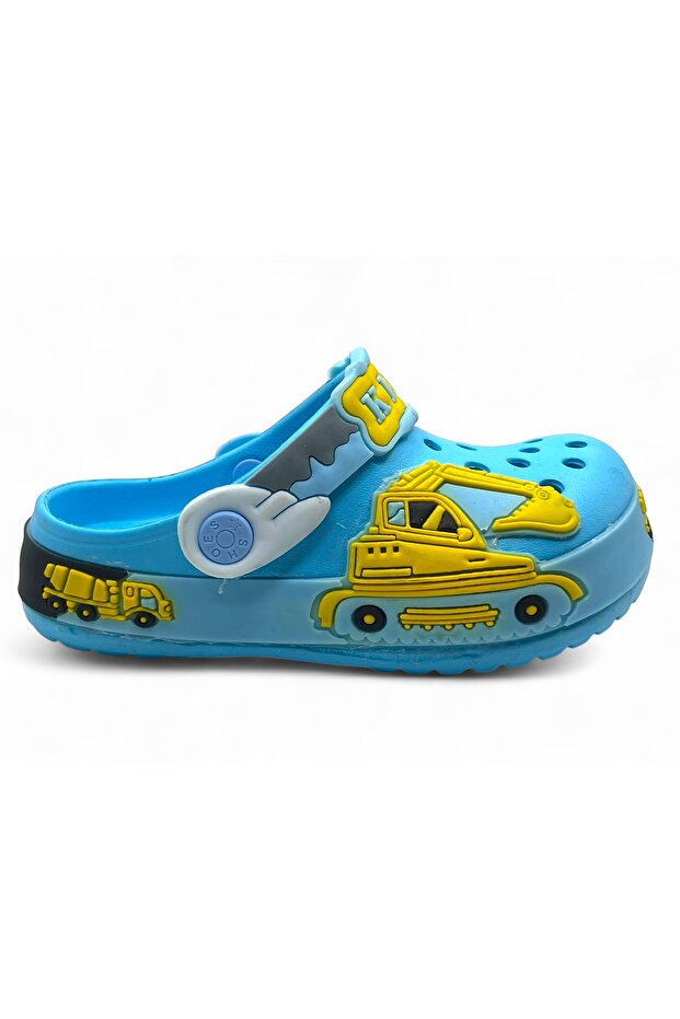 Çocuk Dozerli Terlik - 1