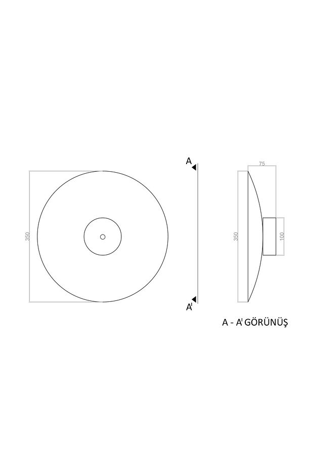 Hidden Led Duvar Aplik Sensörlü 25 Cm - 4