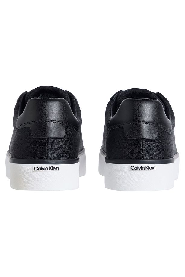 Kadın Platform Taban Bağcıklı Model CK İşlemeli Siyah Sneaker HW0HW02412-BEH - 4