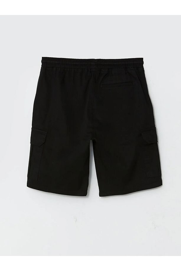 XSIDE Standart Kalıp Gabardin Erkek Kargo Şort - 6