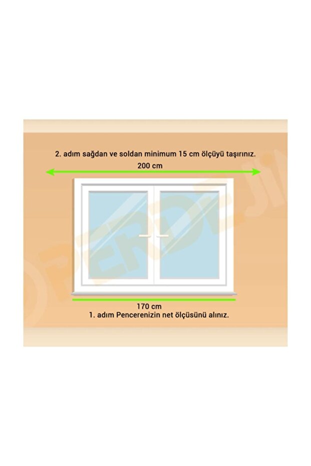 Ceviz Ahşap Rustik Perde Askısı - Raylı Rustik Borusu 250 cm - 3