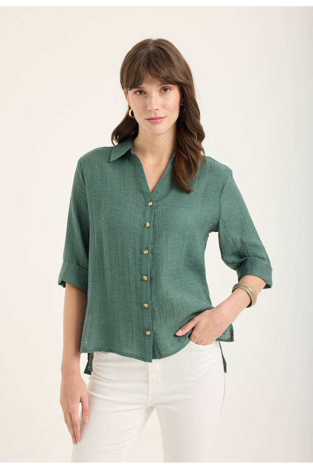 Dökümlü Gömlek - 3