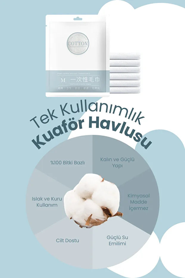 Tek Kullanımlık Kuaför Havlusu 10'lu - 3