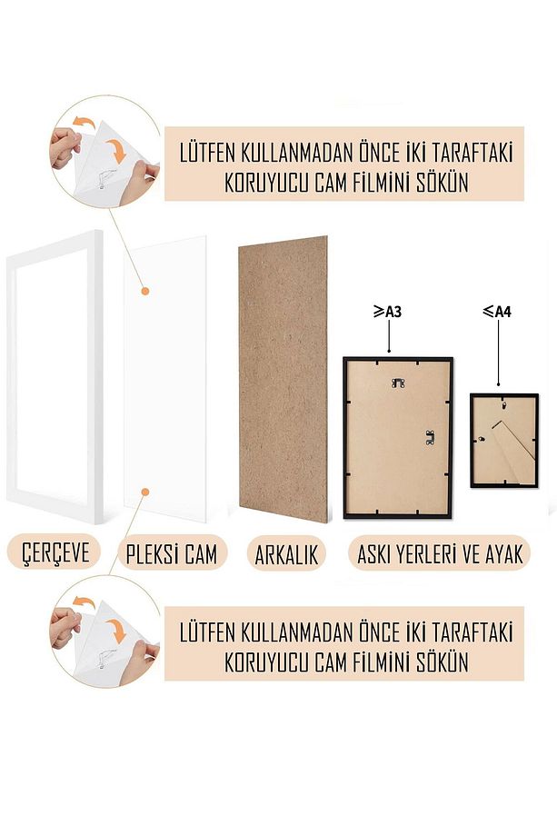 Çerçeveli Van Gogh "Badem Çiçekleri" Premium Tablo: Canlı Renklerle Baharın Müjdesi - 4