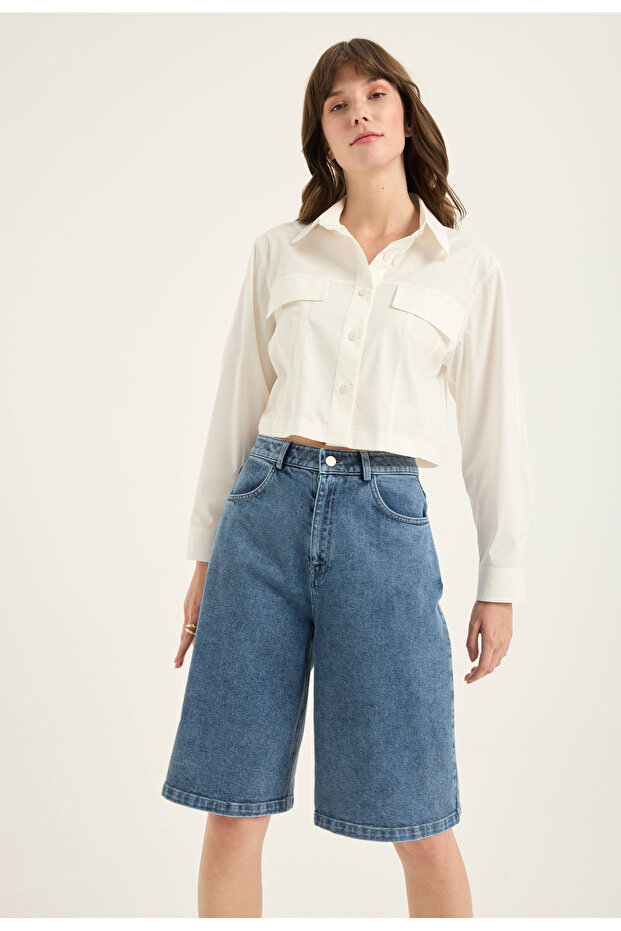 Crop Gömlek - 4