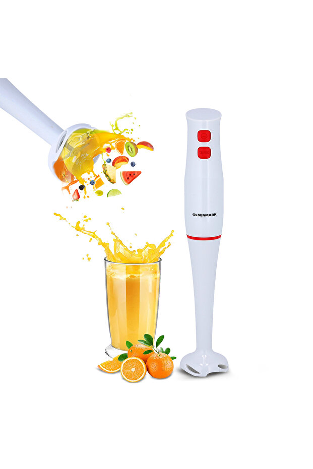 Hand Blender, Stainless Steel Blade, Low Noise, Omhb2474, 200w, Grinder Mixer Chopper Shaker