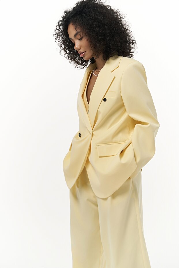 Kaylee Sarı Blazer - 6