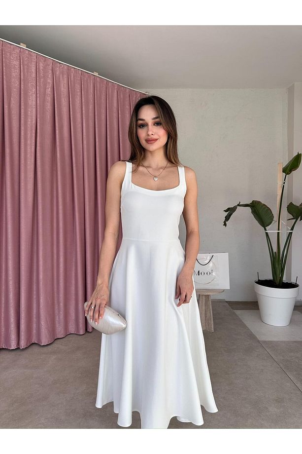 DANDELİON Midi Elbise 5320 - Beyaz - 2