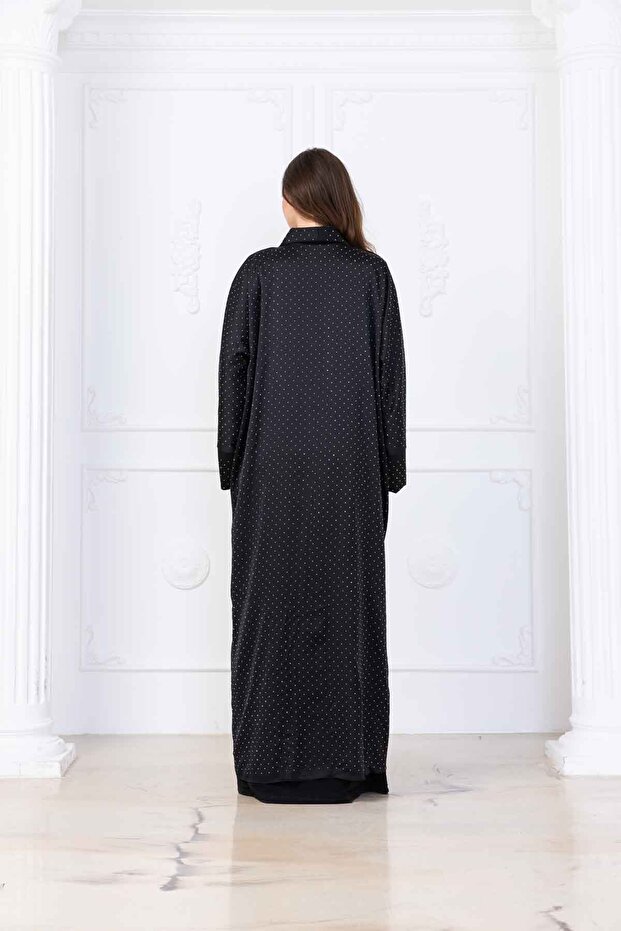 Taş Detaylı Abaya - 3