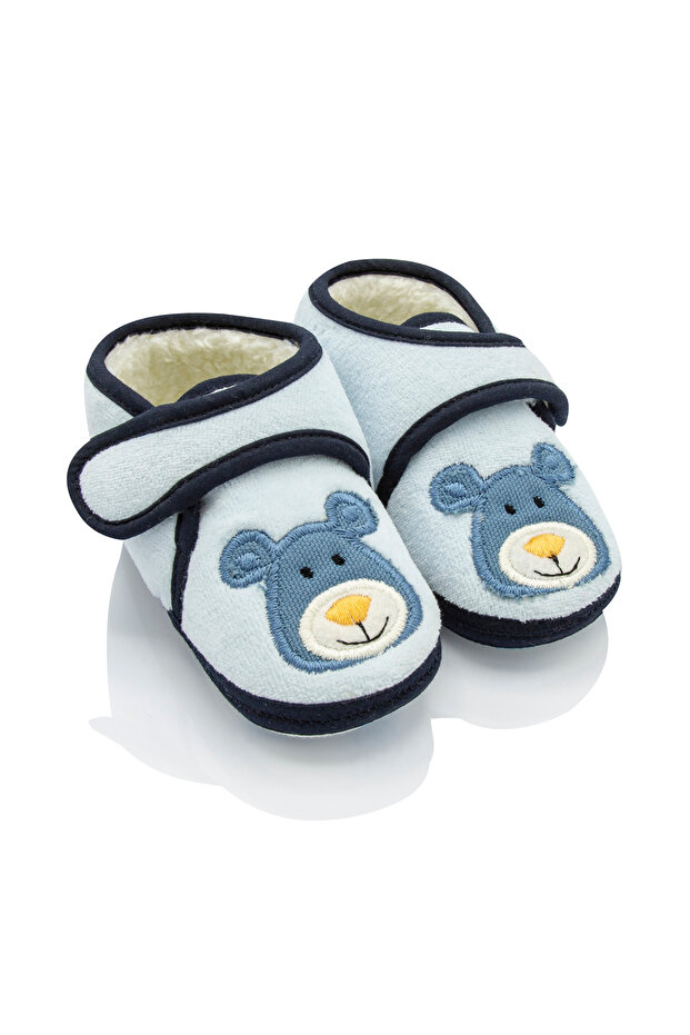 Pumpkin Baby Booties Blue/Pink 0-12 Months