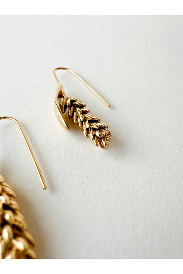 Çelik Küpe - Spike - Gold - 3