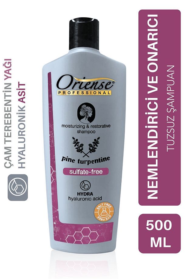 500ml Tuzsuz Şampuan, Hyaluronik ve Çam Terebentini ile Nihai Temizlik - Kimyasal İçermez - 1