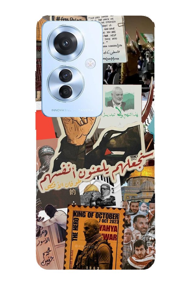 Oppo Reno 11F 5g Compatible Palestine Freedom Transparent Silicone Case