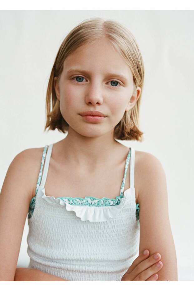 Çiçek desenli bikini - 3