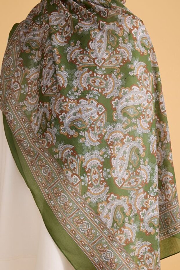 Fresh Patterned Interlining Shawl - 2