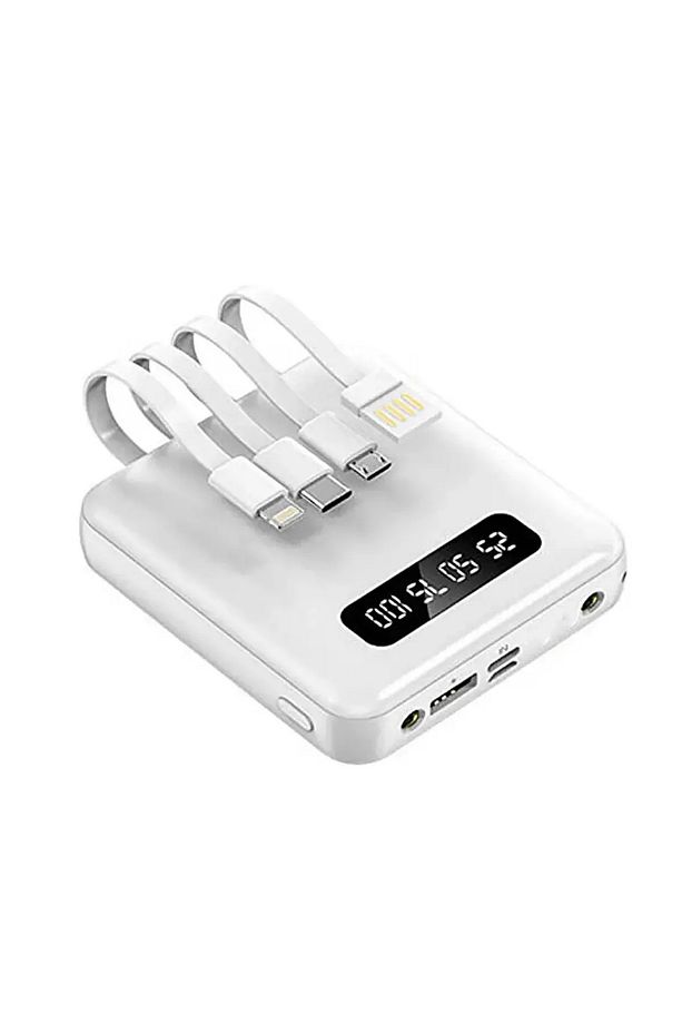 PW-97 2.4A, LCD’li 1xUSB-A Dahili Mikro Type-C, Lightning - 2