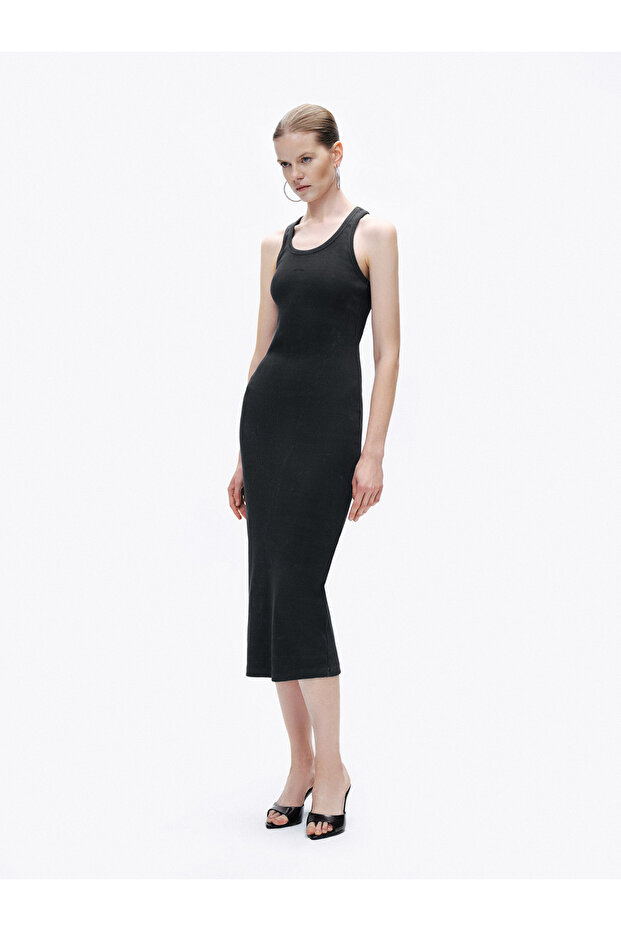 Baskı Detaylı Maxi Elbise - 2