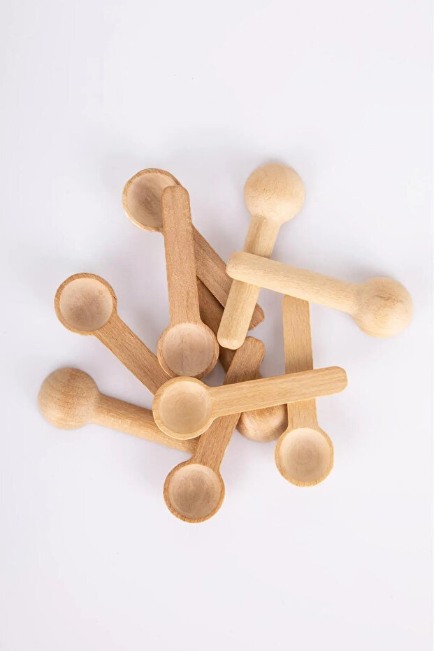 10'lu Bambu Mini Baharat Kaşığı - 1