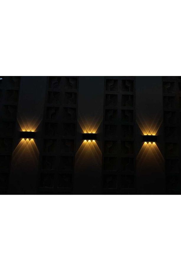 Elektrikle Çalışır, 12 Watt Amber Işık Ledli, İç ve Dış Mekan Aplik, Yüksek Işık Güçlü Led Aplik - 2