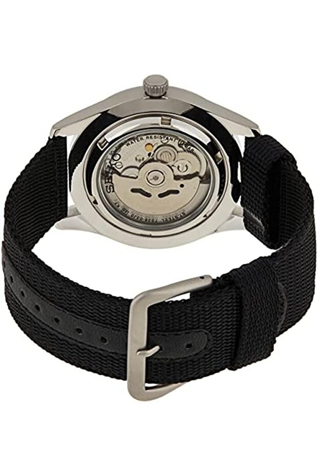 SEIKO Men's Quartz Watch, Analog Display and Nylon Strap SNZG15K1 - 6