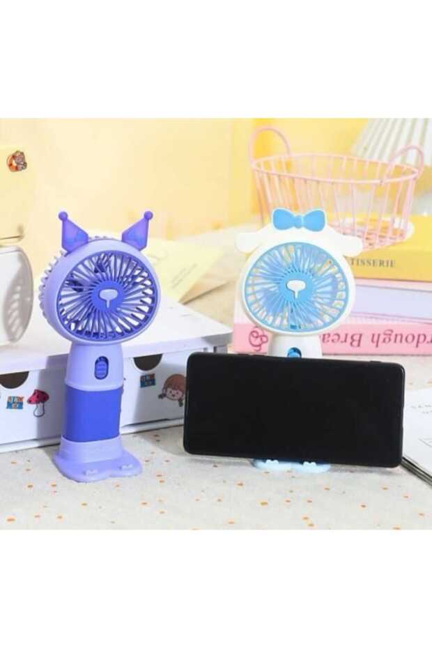 Sevimli Karakterler Mini El Fanı(MOR) - 1