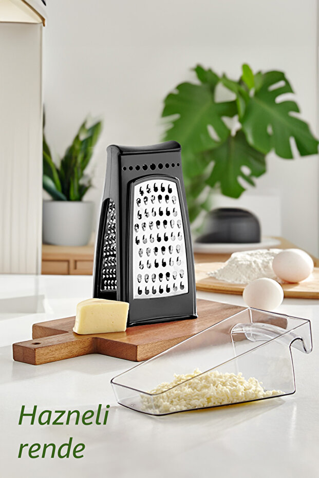 L-667 Ideal Çift Taraflı Hazneli Rende-Siyah - 2