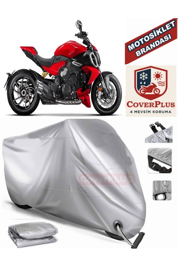 Gray Lock Compatible Motor Tarpaulin Ducati Diavel Xdiavel S Motorcycle Tarpaulin Cover Tent (Motoen)