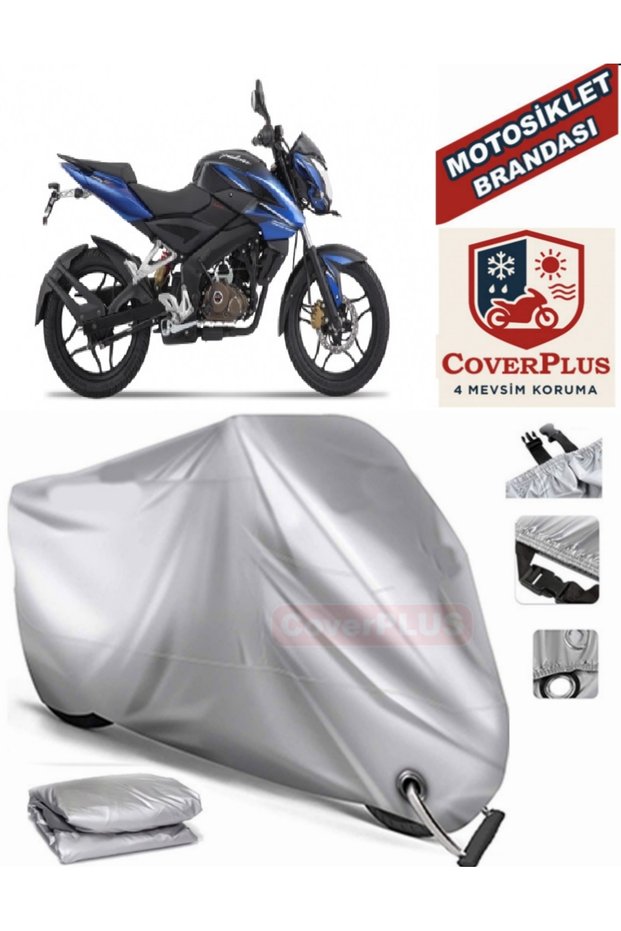 Gray Lock Compatible Motor Tarpaulin Bajaj Pulsar Ns 150 Motorcycle Tarpaulin Cover Tent (Motoen)