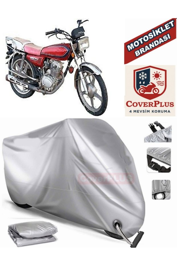 Gray Lock Compatible Motor Tarpaulin Ramzey Karaca 100 Motorcycle Tarpaulin Cover Tent (Motoen)