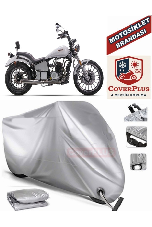 Gray Lock Compatible Motor Tarpaulin Regal Raptor Daytona 250 Motorcycle Tarpaulin Cover Tent (Motoen)