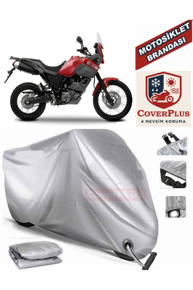 Gray Lock Compatible Motor Tarpaulin for Yamaha Xtz 660Z Tenere Motorcycle Tarpaulin Cover Tent (Motoen)