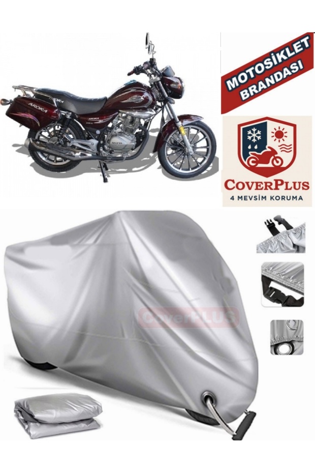 Gray Lock Compatible Motor Tarpaulin Arora Ar 180-16 C Motorcycle Tarpaulin Cover Tent (Motoen)