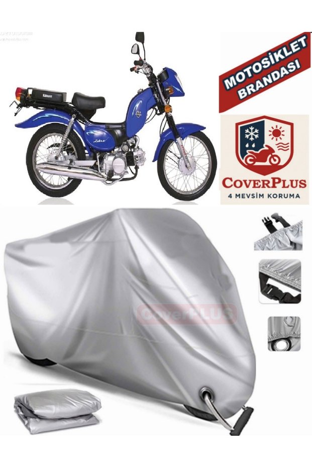 Gray Lock Compatible Motor Tarpaulin Kanuni Zebra 90 Motorcycle Tarpaulin Cover Tent (Motoen)