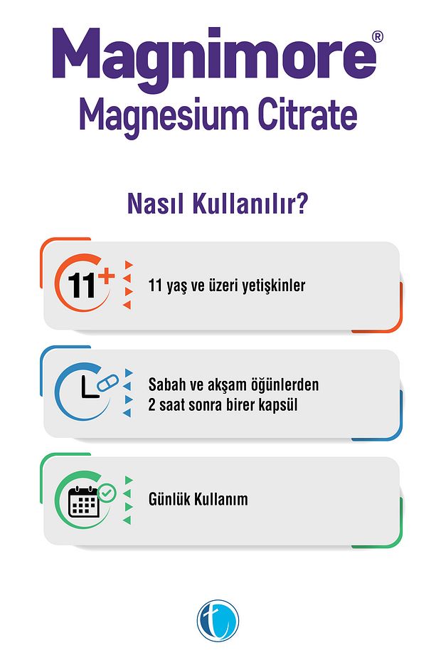 Magnezyum Sitrat 60 Bitkisel Kapsül Vitamin B6 P5P - 4