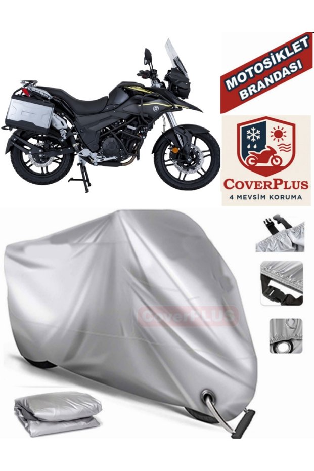 Gray Lock Compatible Motor Tarpaulin Mondial Rx3-S Evo Motorcycle Tarpaulin Cover Tent (Motoen)
