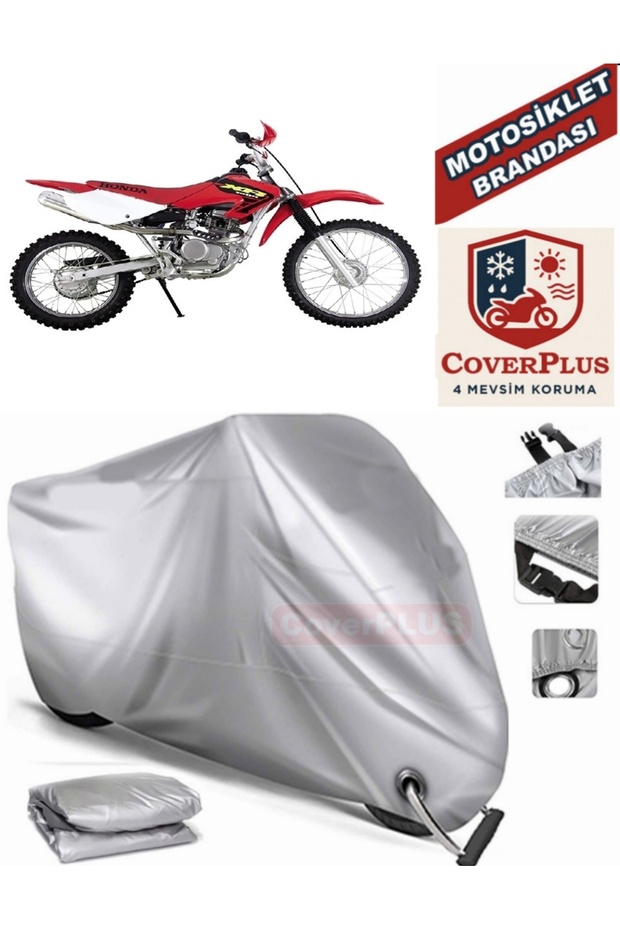 Gray Lock Compatible Motor Tarpaulin Honda Xr 100 R Motorcycle Tarpaulin Cover Tent (Motoen)