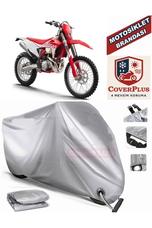 Gray Lock Compatible Motor Tarpaulin Gas Gas Ec 350 F Motorcycle Tarpaulin Cover Tent (Motoen)