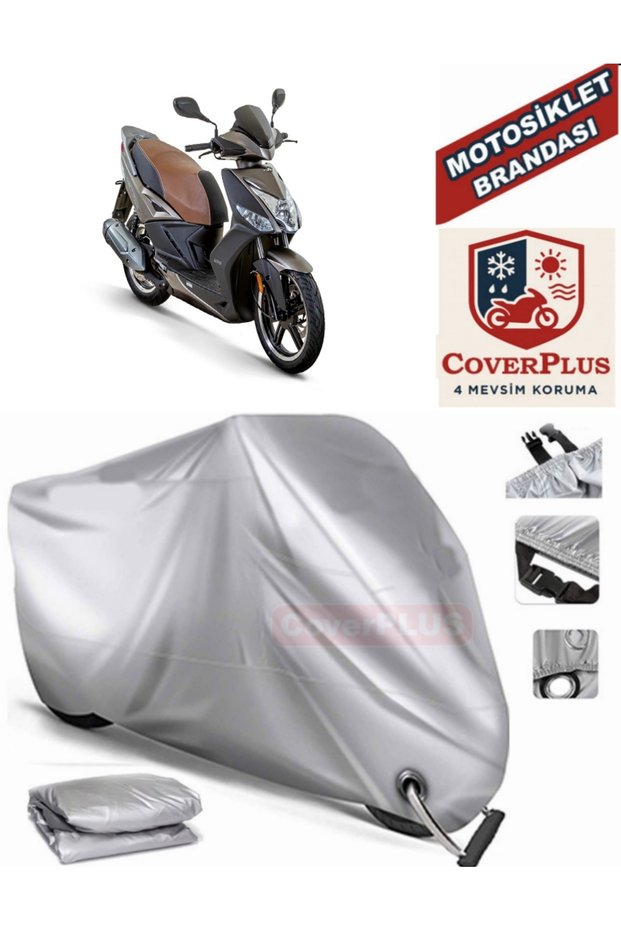 Gray Lock Compatible Motor Tarpaulin Kymco Agility 16+ 125I Motorcycle Tarpaulin Cover Tent (Motoen)