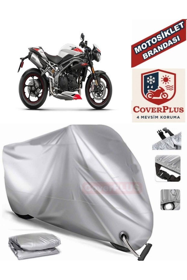 Gray Lock Compatible Motor Tarpaulin Triumph Speed Triple Rs Motorcycle Tarpaulin Cover Tent (Motoen)