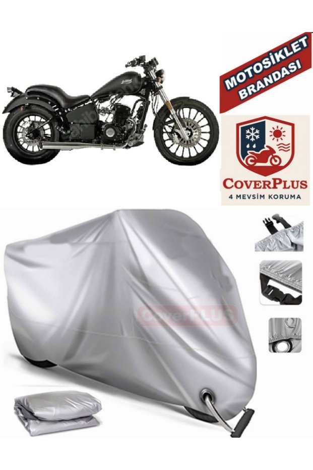 Gray Lock Compatible Motor Tarpaulin Regal Raptor Dd 125E Motorcycle Tarpaulin Cover Tent (Motoen)