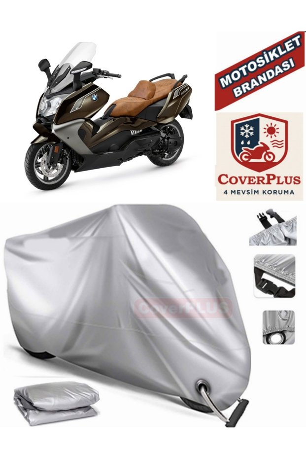 Gray Lock Compatible Motor Tarpaulin Bmw C 650 Gt Motorcycle Tarpaulin Cover Tent (Motoen)