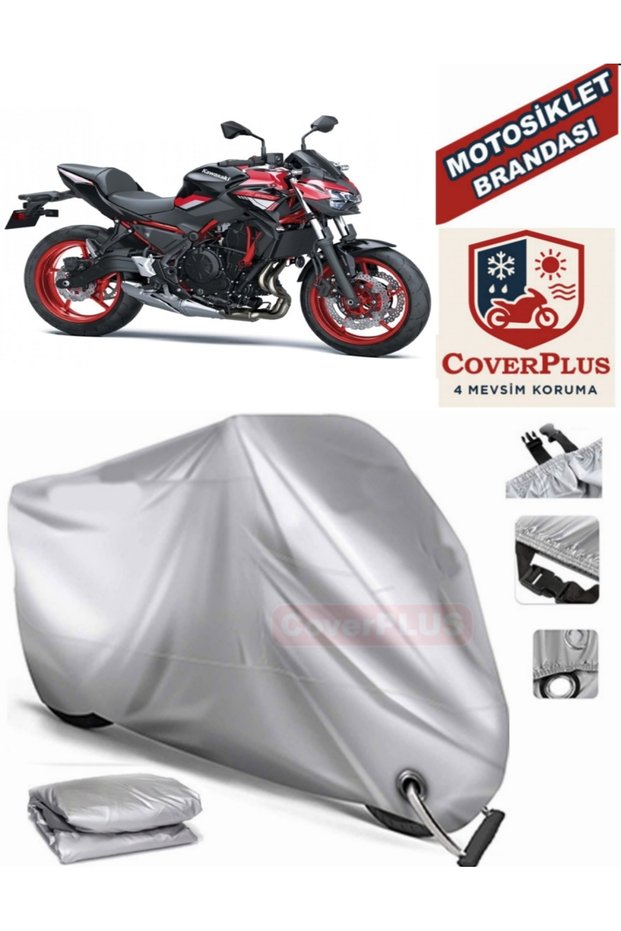 Gray Lock Compatible Motor Tarpaulin Kawasaki Z 650 Motorcycle Tarpaulin Cover Tent (Motoen)