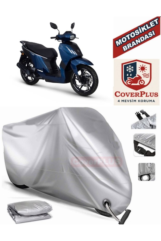 Gray Lock Compatible Motor Tarpaulin Peugeot Tweet 200 Motorcycle Tarpaulin Cover Tent (Motoen)