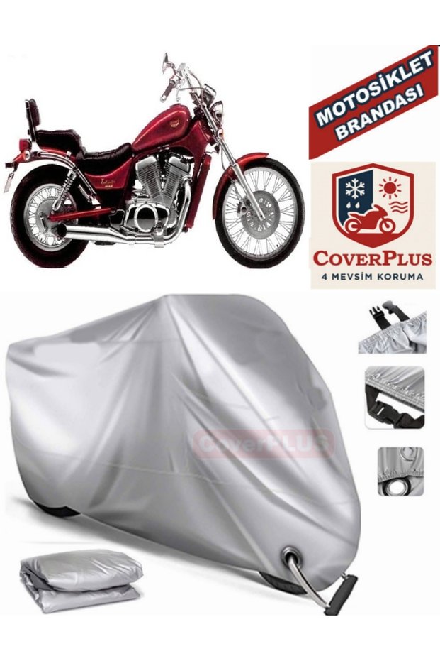 Gray Lock Compatible Motor Tarpaulin Suzuki Vs 800 Intruder Motorcycle Tarpaulin Cover Tent (Motoen)