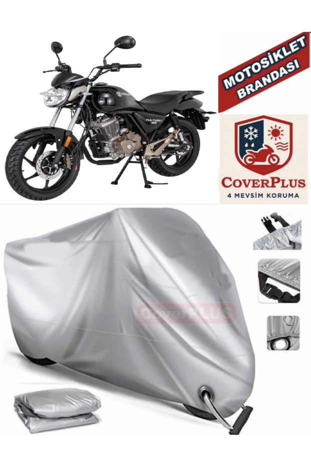 Gray Lock Compatible Motor Tarpaulin Mondial Vulture I-E Motorcycle Tarpaulin Cover Tent (Motoen)