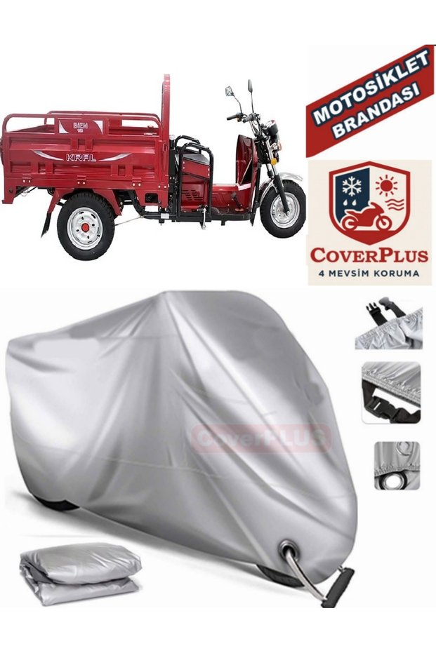 Gray Lock Compatible Motor Tarpaulin Kr-54 Bien 150 Motorcycle Tarpaulin Cover Tent (Motoen)